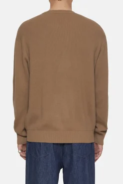 Closed Rib Sweater Brown sugar Sale