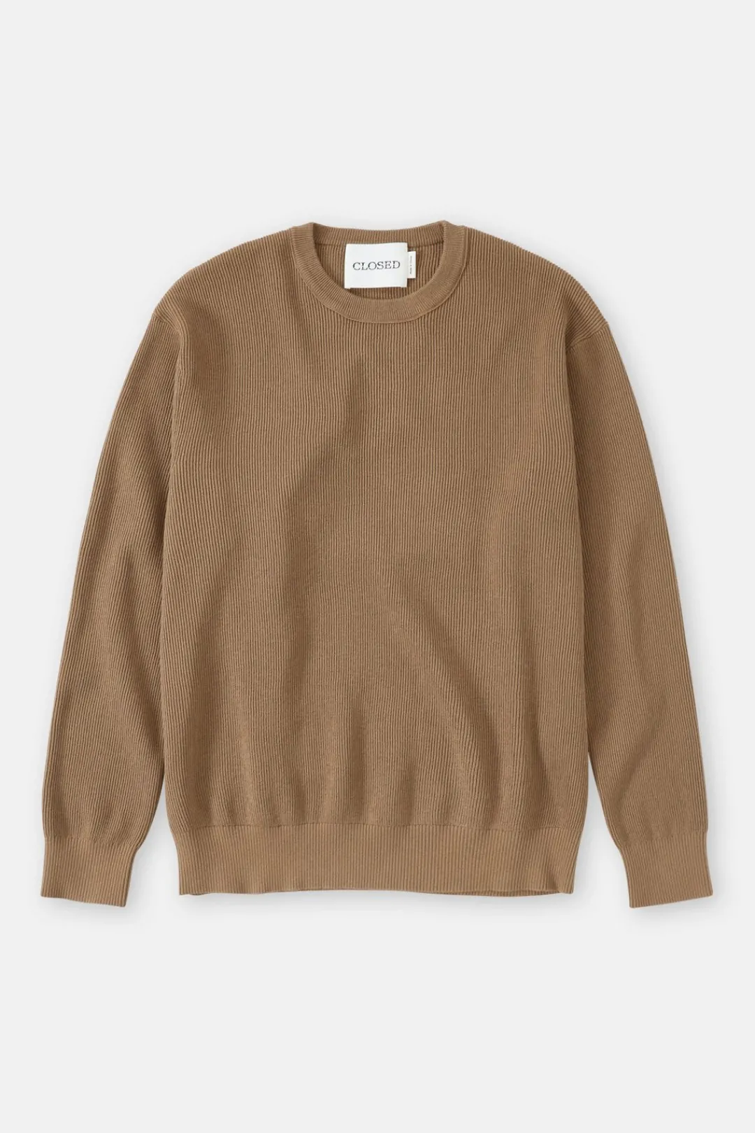 Closed Rib Sweater Brown sugar Sale
