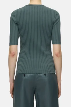 Closed Ribbed T-shirt Pini green Sale