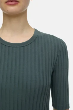Closed Ribbed T-shirt Pini green Sale