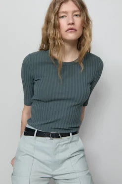 Closed Ribbed T-shirt Pini green Sale