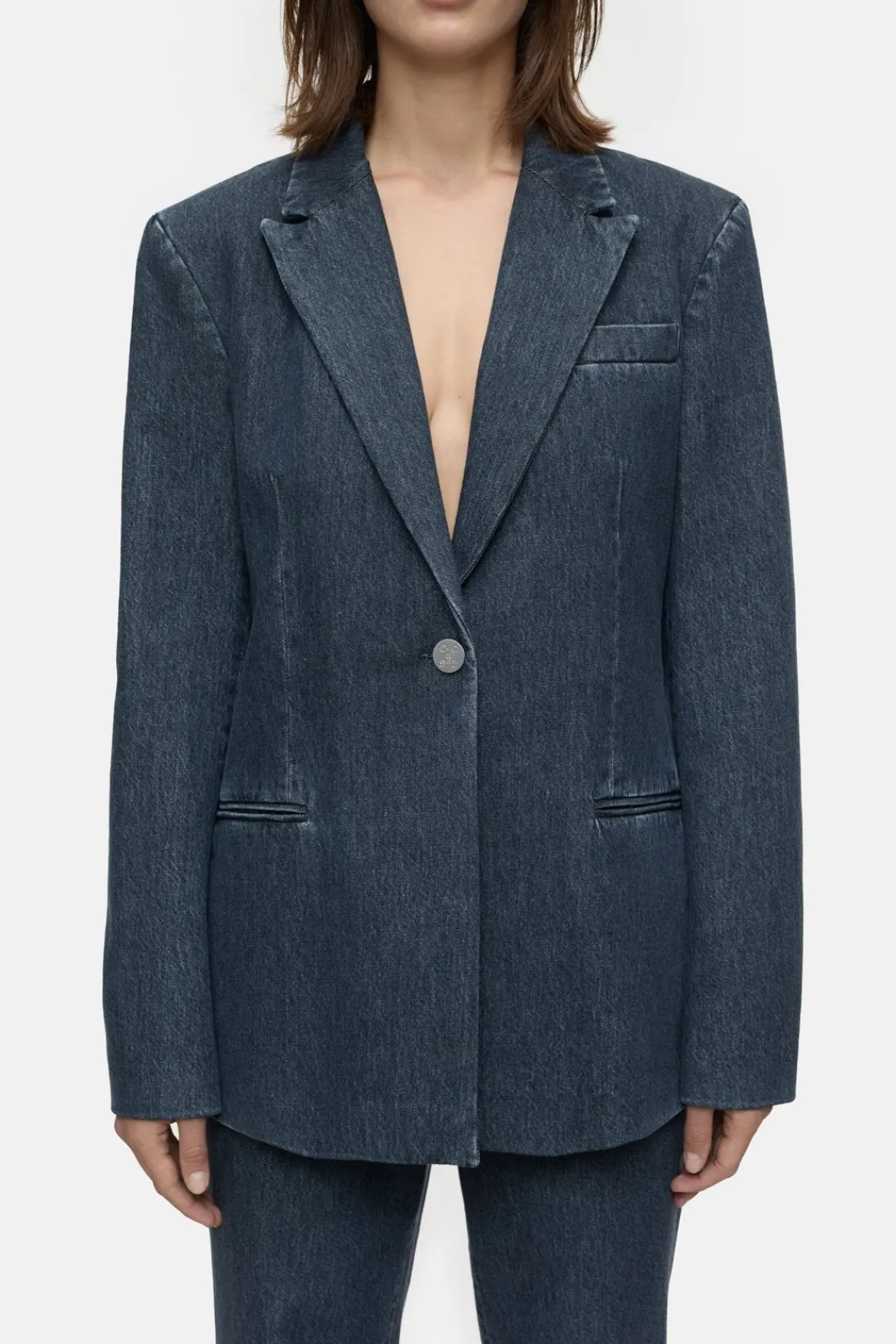Closed Rigid denim blazer Dark blue Outlet