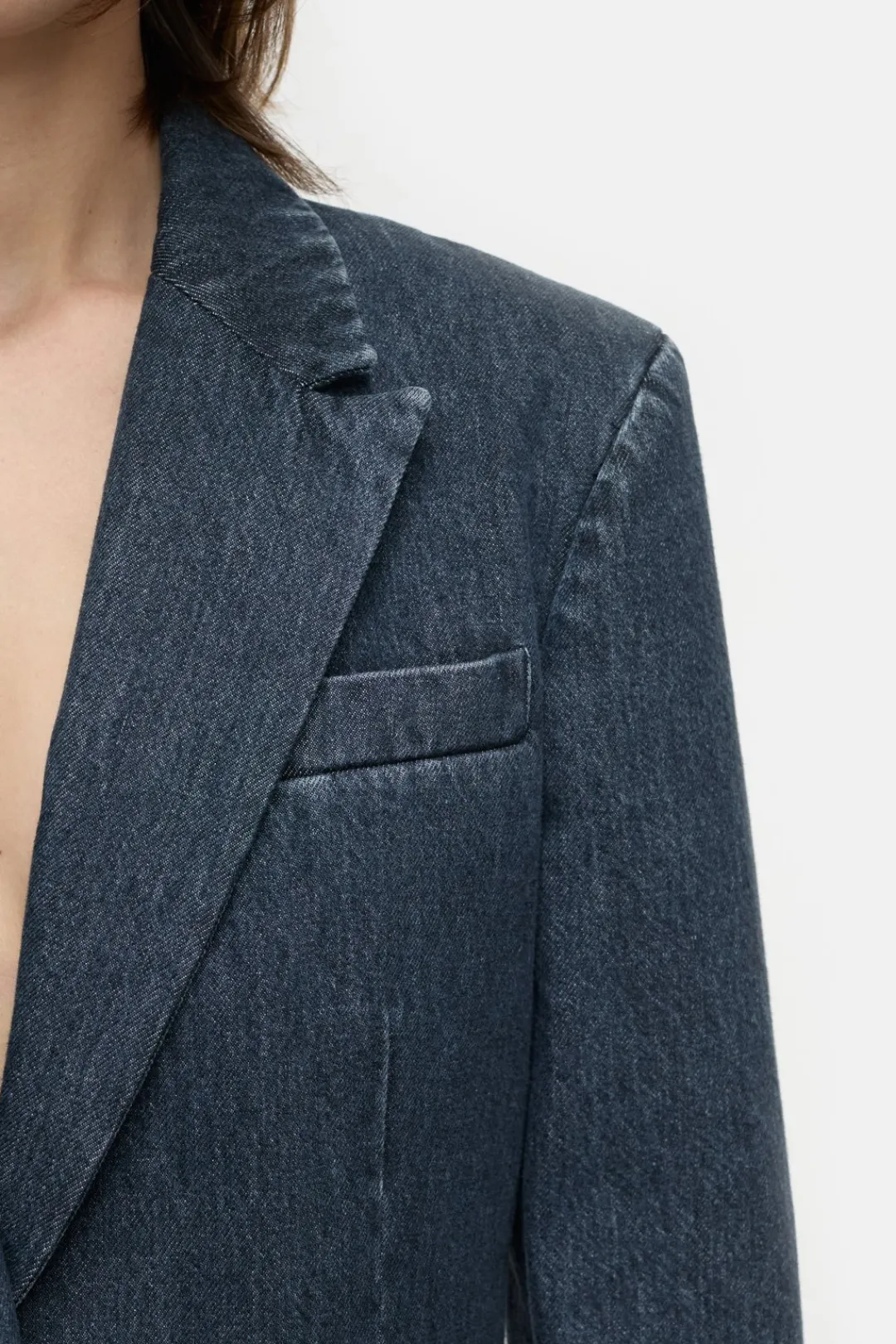 Closed Rigid denim blazer Dark blue Outlet