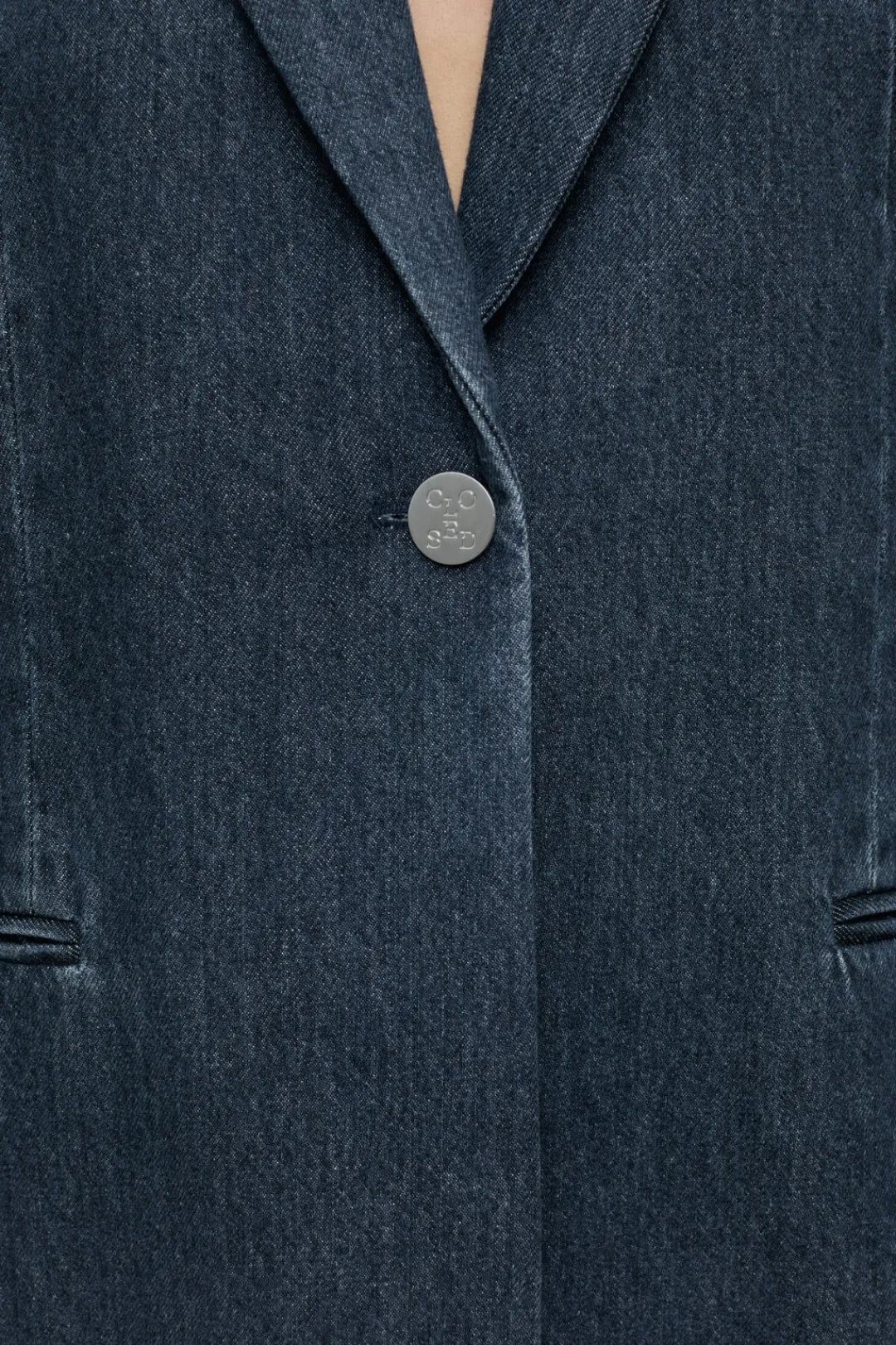 Closed Rigid denim blazer Dark blue Outlet