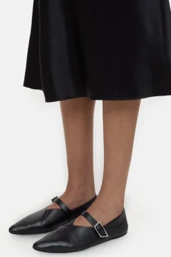 Closed Satin maxi skirt Black New