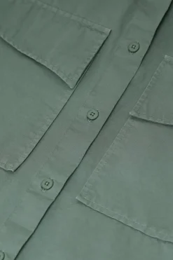 Closed Shirt Blouse in a blend of cotton and linen Faded green Best