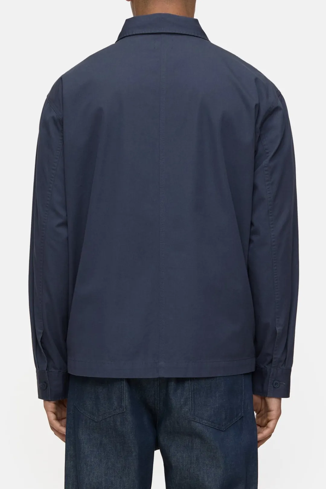 Closed Shirt with zip Smokey blue Hot