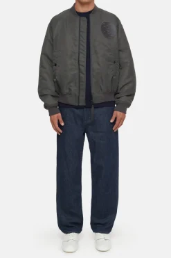 Closed Short Bomber Jacket charcoal Outlet