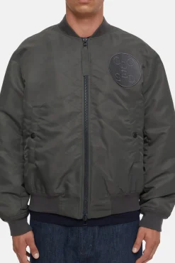 Closed Short Bomber Jacket charcoal Outlet