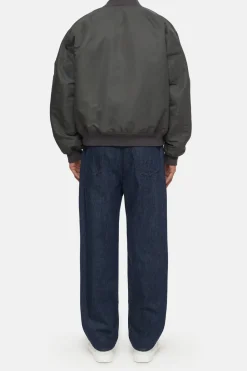 Closed Short Bomber Jacket charcoal Outlet