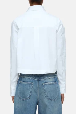 Closed Short Cotton Poplin Blouse White Outlet