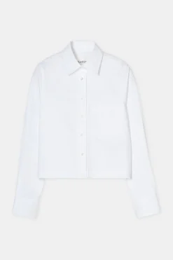 Closed Short Cotton Poplin Blouse White Outlet