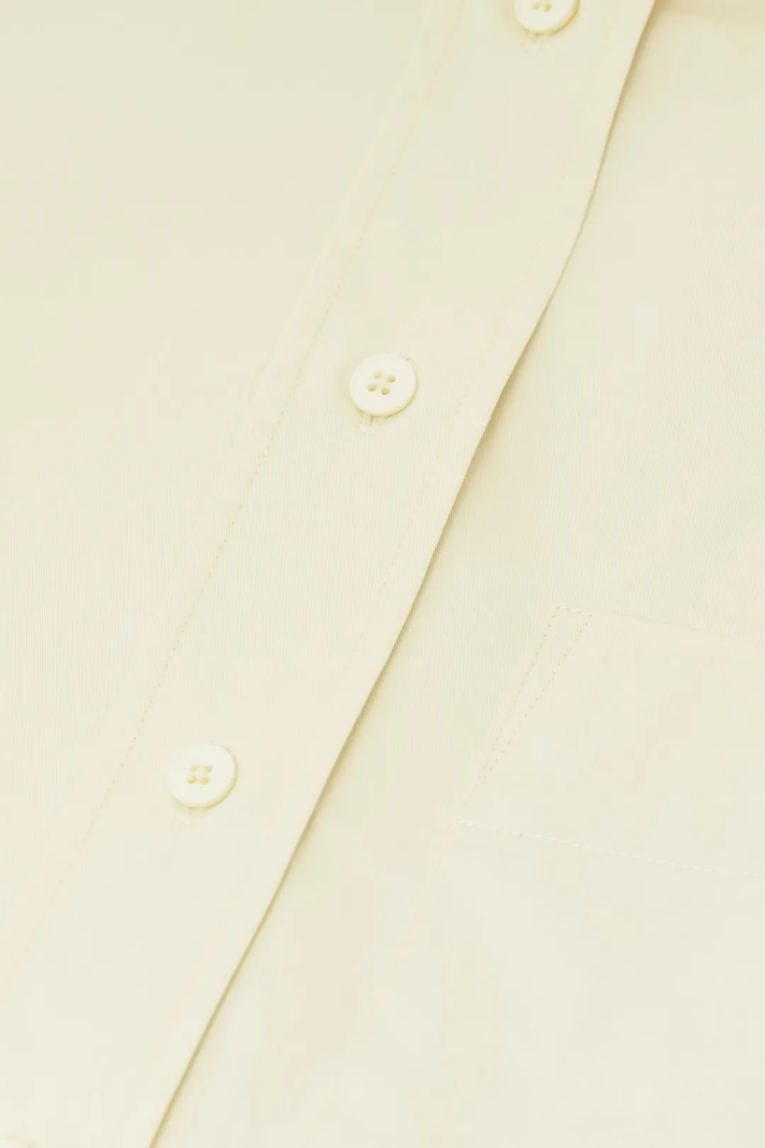 Closed Short Cotton Poplin Blouse Vanilla beige New