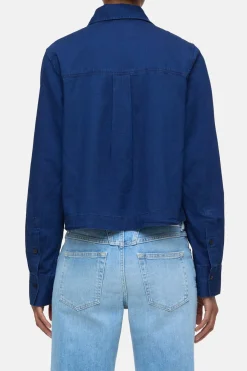 Closed Short denim shirt Dark blue Online