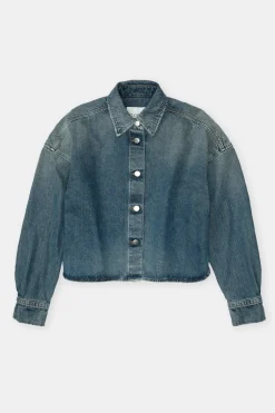 Closed Short denim shirt Mid blue Online