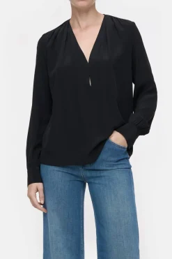 Closed Silk blouse Black Outlet