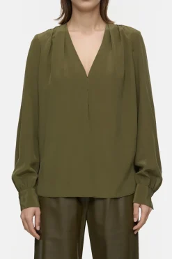 Closed Silk blouse Ver green Clearance