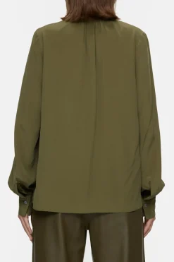 Closed Silk blouse Ver green Clearance