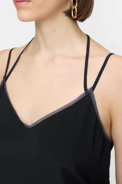 Closed Silk top Black Clearance