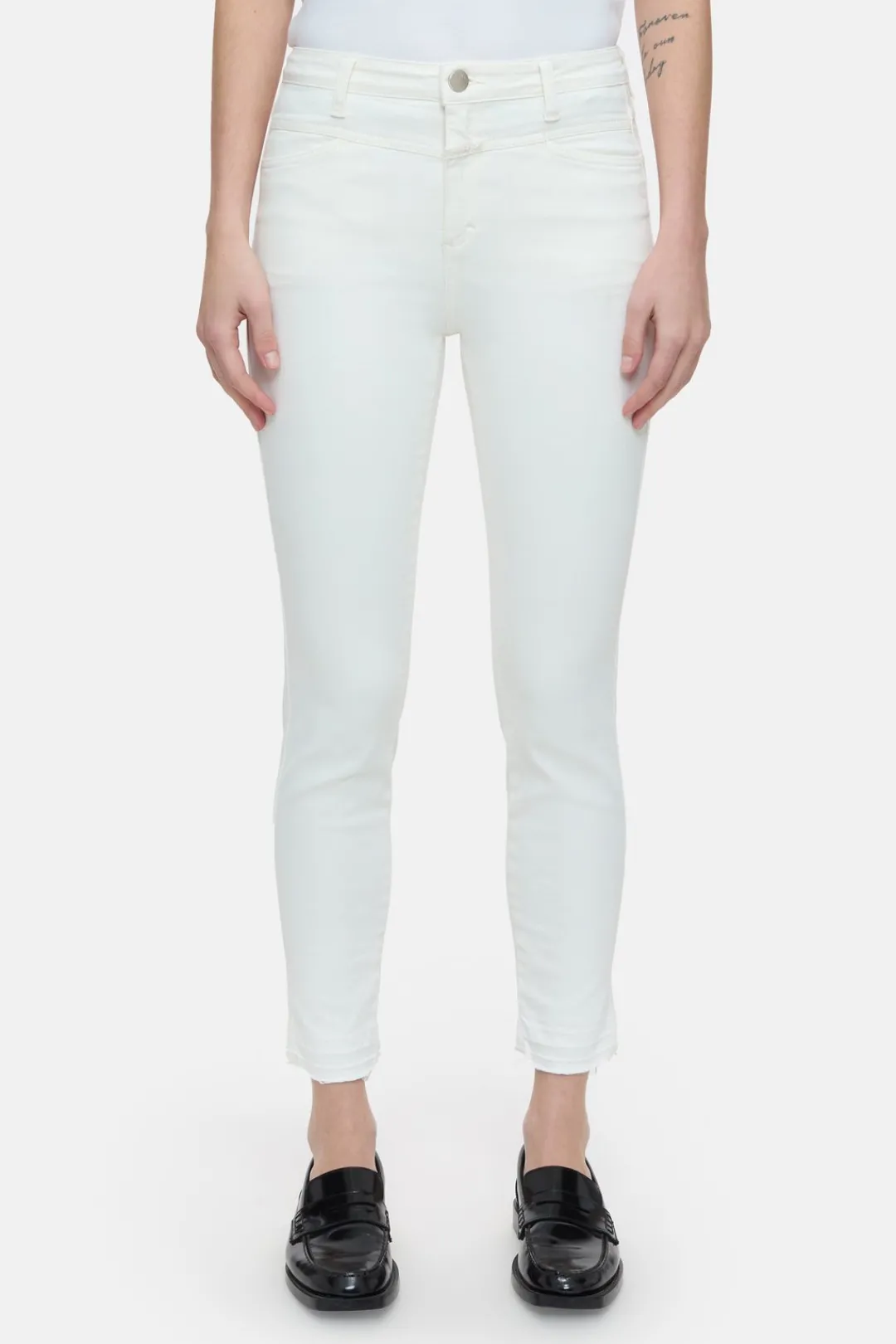 Closed Skinny Jeans - Style Name Skinny Pusher Ivory Best