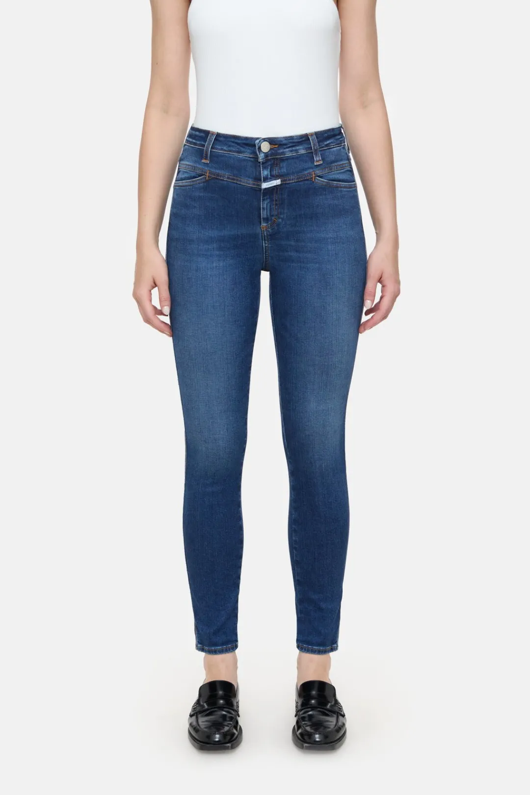 Closed Skinny Jeans - Style Name Skinny Pusher Dark blue New