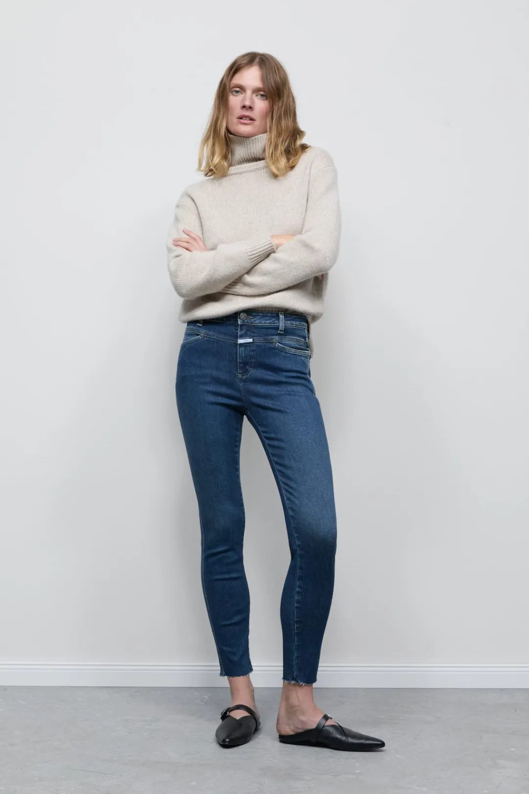 Closed Skinny Jeans - Style Name Skinny Pusher Dark blue Best
