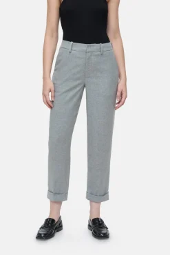 Closed Slim Pants - Style Name Auckley Light grey melange