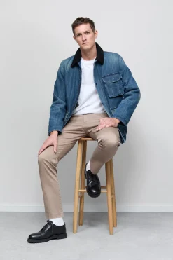 Closed Slim Pants - Style Name Clifton True Natural linen Best