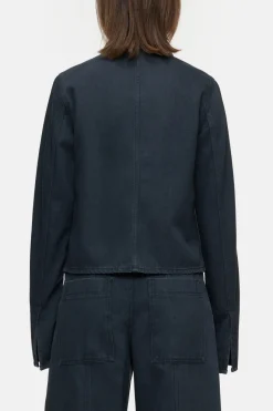 Closed Slim-fit denim overshirt Dark grey New
