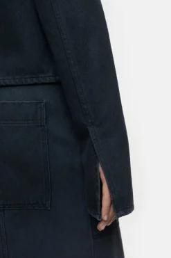 Closed Slim-fit denim overshirt Dark grey New