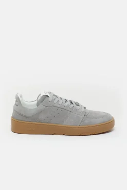Closed Sneaker low made from leather Oyster grey New