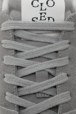 Closed Sneaker low made from leather Oyster grey New