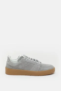 Closed Sneaker low made from leather Oyster grey New