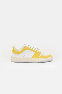 Closed Sneakers low made from leather Primary yellow Best