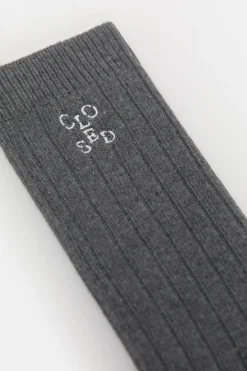 Closed Socks made from an organic cotton mix Dark grey melange Sale
