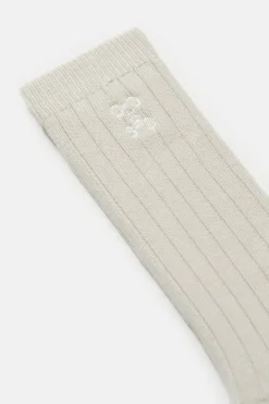Closed Socks with logo Tonka beige New
