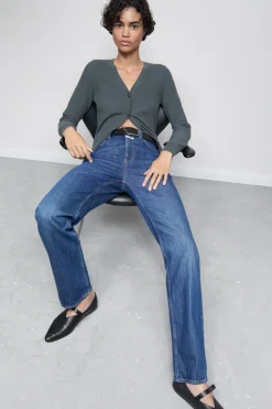 Closed Straight Jeans - Style Name Roan Dark blue Discount