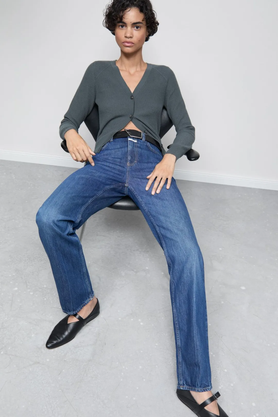 Closed Straight Jeans - Style Name Roan Dark blue Discount