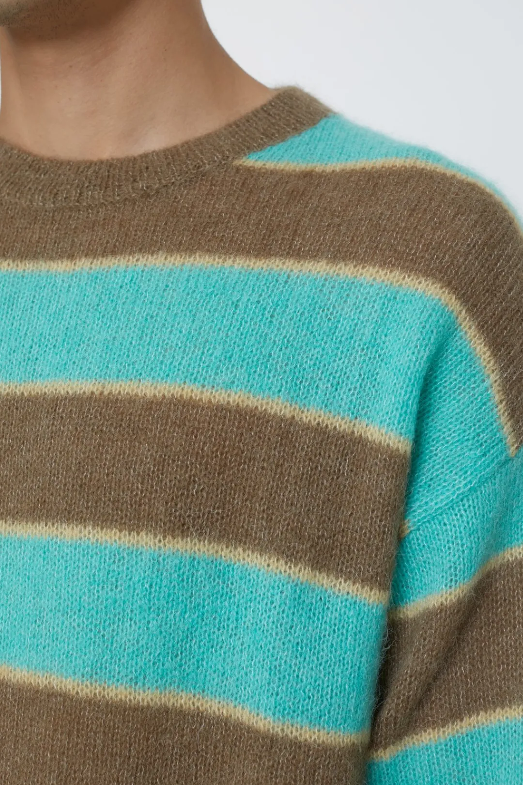 Closed Striped Knit Sweater glazed green New