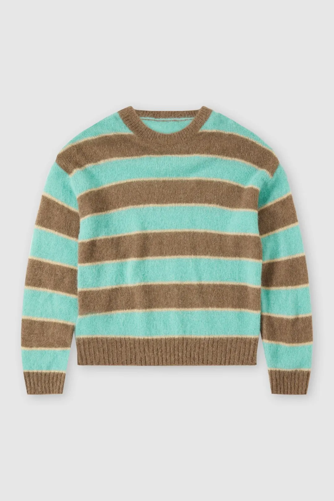 Closed Striped Knit Sweater glazed green New