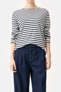 Closed Striped longsleeve Dark night New