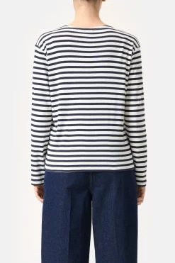 Closed Striped longsleeve Dark night New