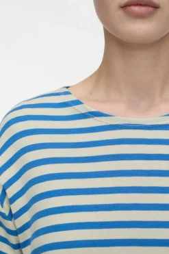 Closed Striped longsleeve Lake blue Best