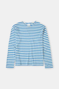 Closed Striped longsleeve Lake blue Best