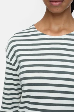Closed Striped longsleeve Pini green Sale