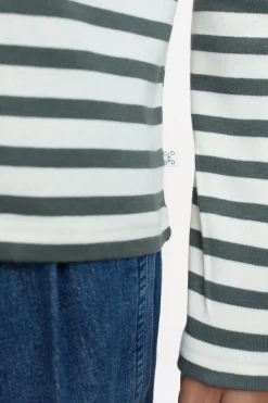 Closed Striped longsleeve Pini green Sale