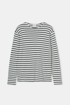 Closed Striped longsleeve Pini green Sale