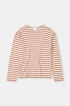 Closed Striped longsleeve Ferro brown Outlet