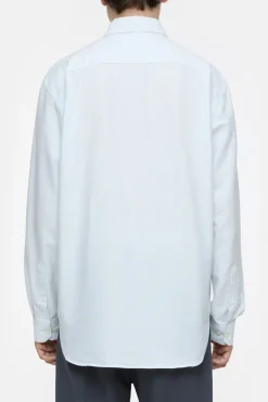 Closed Striped Oxford shirt Light sky blue Discount