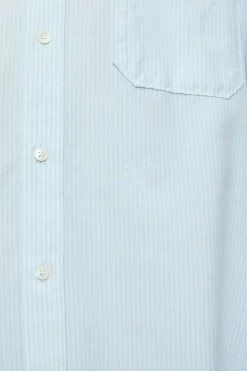 Closed Striped Oxford shirt Light sky blue Discount